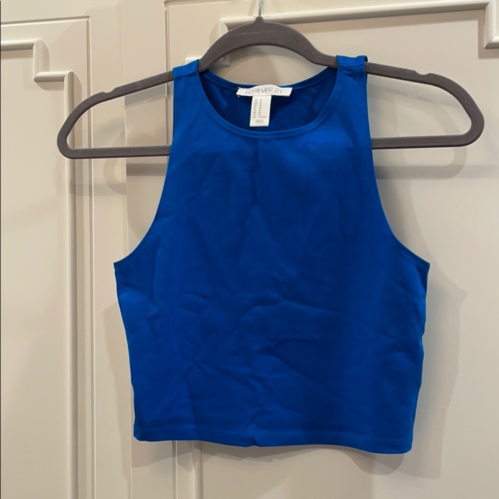 Two piece crop tank and skirt set